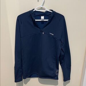 Lands' End Men's Navy Quarter-Zip Pullover